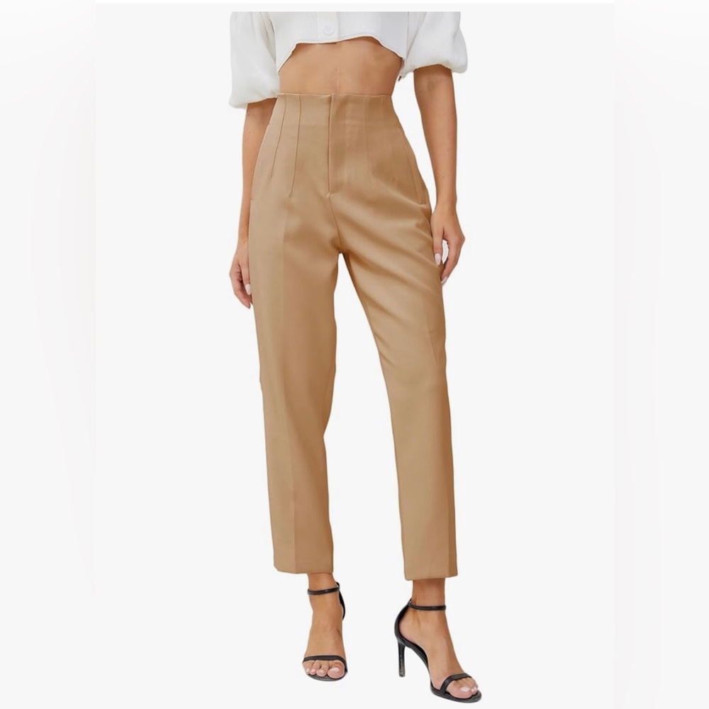 Zara Tan Cropped Women's Pants
